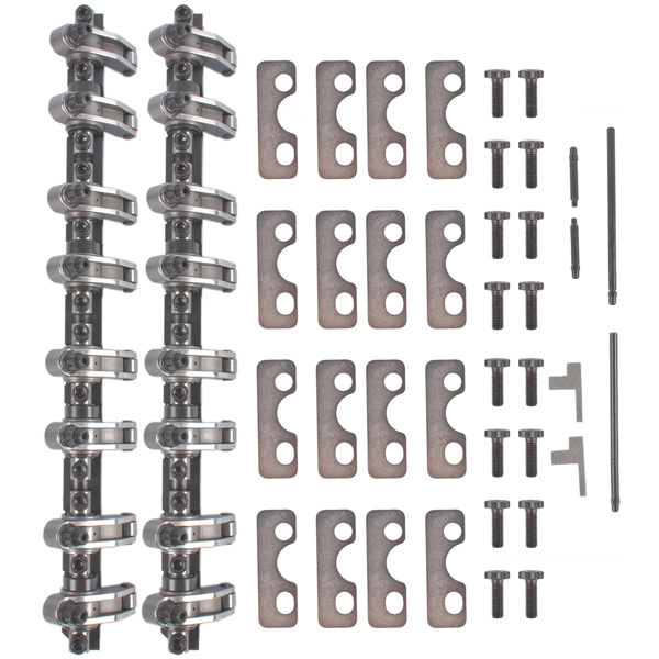 摇臂 Shaft Mount 1.7 Ratio Stainless Steel Roller Rocker Arm Fit for Chevy GM LS1 LS2 LS6 Gen III Full Roller-4