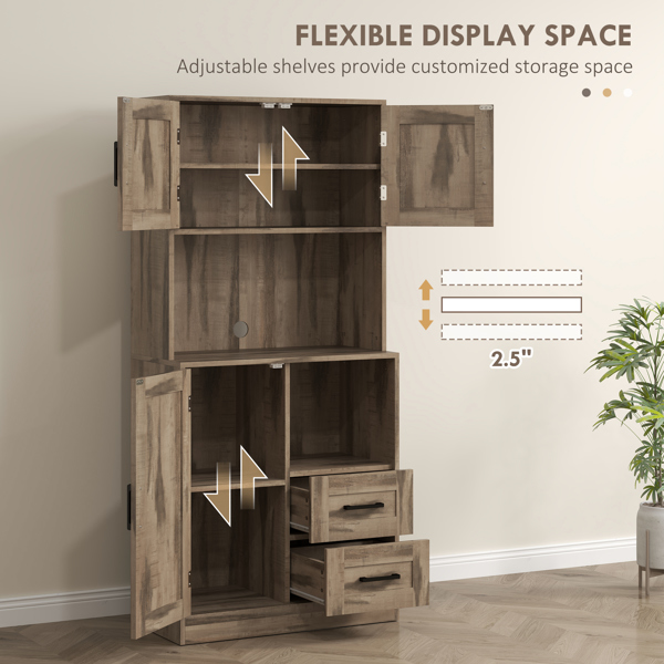 厨房侧板/储物柜/ 咖啡吧柜 /厨房橱柜/厨房隐藏式箱柜（周末不发货）（ Amazon Shipping）（WalMart禁售）-6