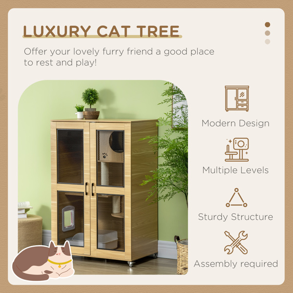猫舍/木制猫屋（周末不发货）（ Amazon Shipping）（WalMart禁售）-3