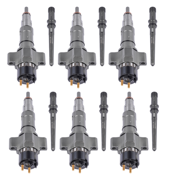 喷油器 Set of 6 Diesel Common Rail Fuel Injectors Fit for Cummins Automotive 8.9 Liter ISC/ISL Engines 2872127 4954679 4954927 4984332-4