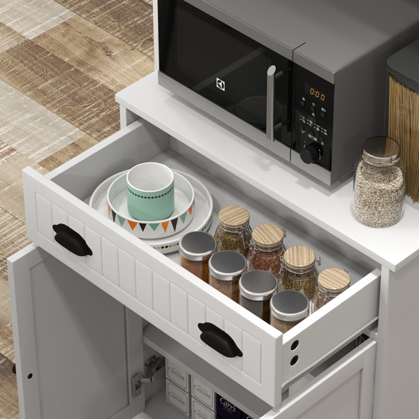 厨房侧板/储物柜/ 咖啡吧柜 /厨房橱柜/厨房隐藏式箱柜（周末不发货）（ Amazon Shipping）（WalMart禁售）-6