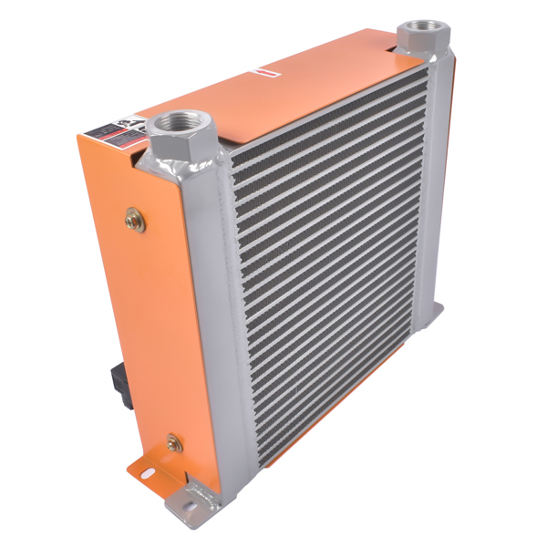 风冷式油冷却器 New DC12V AH1012T-CA Industrial Hydraulic Oil Cooler Flow Fan Radiator 100L/min-3