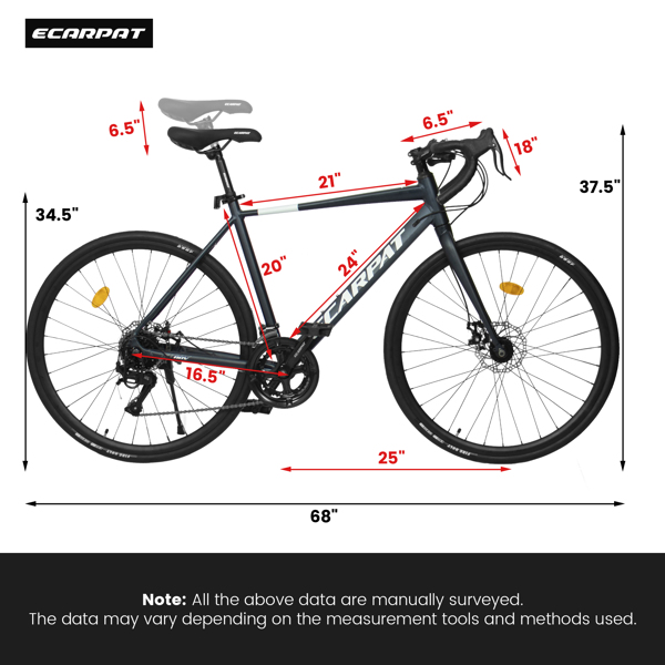 700Cx28 公路车，轻质铝合金车架，碟刹，16速，加速快，男女皆宜，高强度骑行的理想选择-8