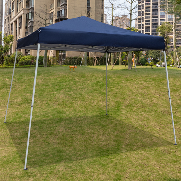 8*8ft 蓝色 斜角 无围布 折叠棚 牛津布 喷塑铁管 便携-80