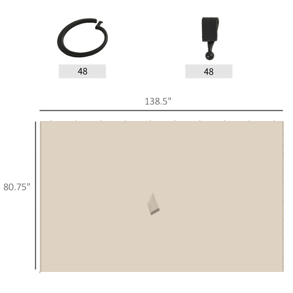 凉亭侧墙 （ Amazon Shipping）（WalMart禁售）（周末不发货）-2