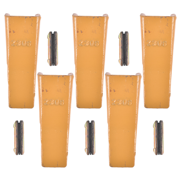 斗齿 23 230 Series 230S Bucket Teeth w/ 23TF/23FP Flex Pin for Excavator 5 Piece Low Carbon Alloy Steel-8