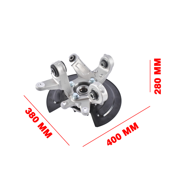 转向节总成 Rear Right Steering Knuckle & Wheel Bearing Hub Assembly 686-278 Replacement for 2011-2019 Ford Explorer AWD-11