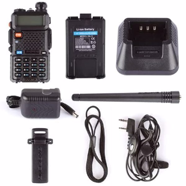 宝峰 baofeng  UV-5R 5w 双音多频对讲机（6台装）黑色-6