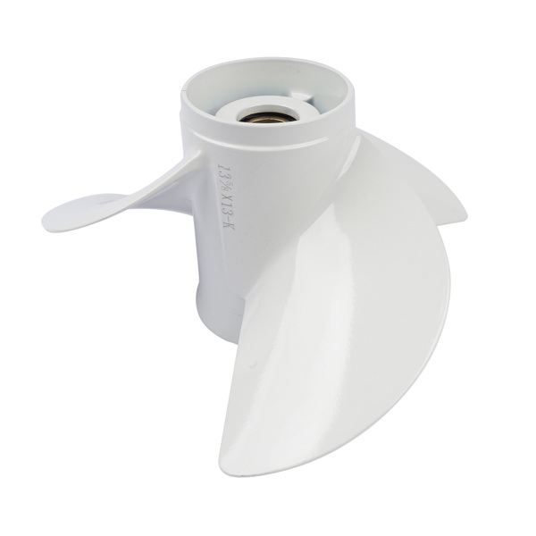 螺旋桨 13-5/8" x13" Aluminum Boat Propeller Fit for Yamaha 50-130HP 6E5-45949-00-00 Right Hand Rotation-4