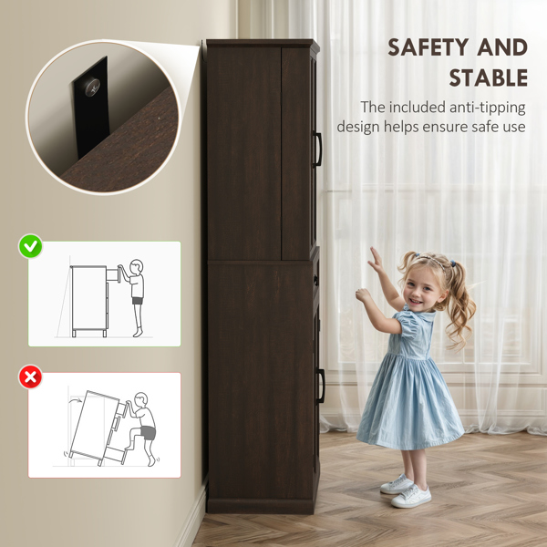 厨房侧板/储物柜/ 咖啡吧柜 /厨房橱柜/厨房隐藏式箱柜（周末不发货）（ Amazon Shipping）（WalMart禁售）-6