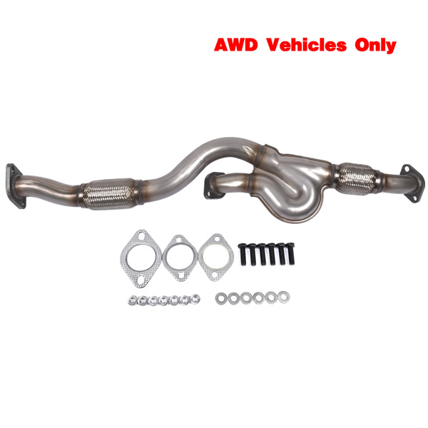 前排气软管 Front Exhaust Y Pipe Fits for Hyundai Tucson Kia Optima Sport Utility 2.7L V6 AWD Only 2005-2008-5