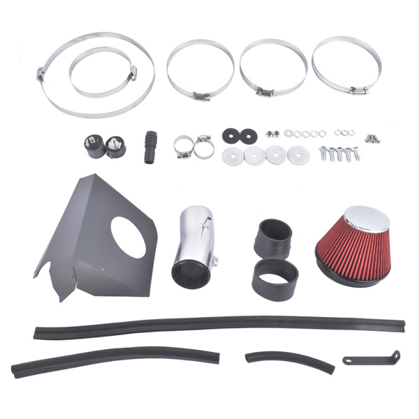 冷气进气套件 Air Intake System Fit for Nissan Maxima Sedan 3.5L V6 GAS 2009-2023 Aluminum Non-Woven Synthetic Polished Red Air Filter HPR9606-4