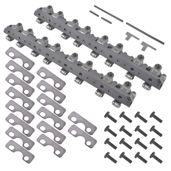 摇臂 Shaft Mount 1.7 Ratio Stainless Steel Roller Rocker Arm Fit for Chevy GM LS1 LS2 LS6 Gen III Full Roller-6