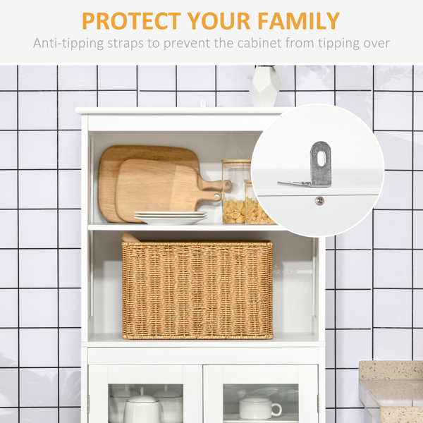 厨房侧板/储物柜/ 咖啡吧柜 /厨房橱柜/厨房隐藏式箱柜（周末不发货）（ Amazon Shipping）（WalMart禁售）-6