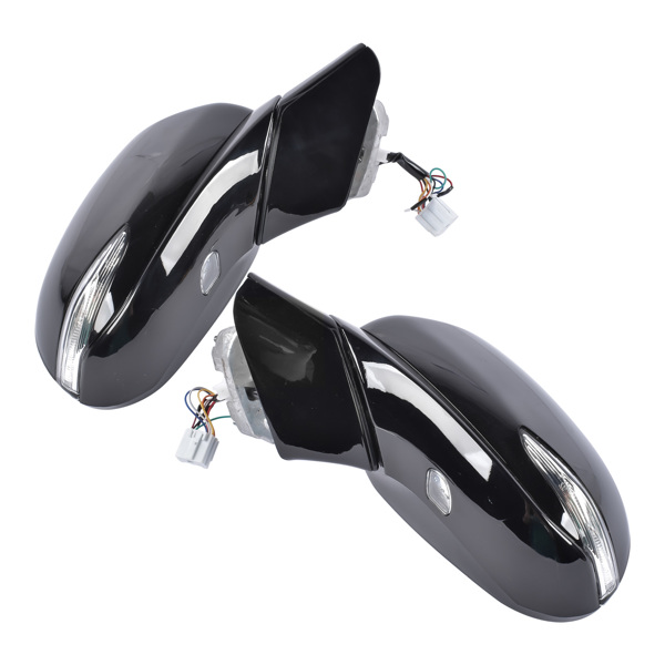 后视镜 Door Mirrors Driver And Passenger Side Pair Fit for Hyundai Santa Fe 2021-2023 Manual Folding Heated No Memory Paintable With Puddle Light No Auto-Dimming Power Adjust 87610-S2410 87620-S2410-4