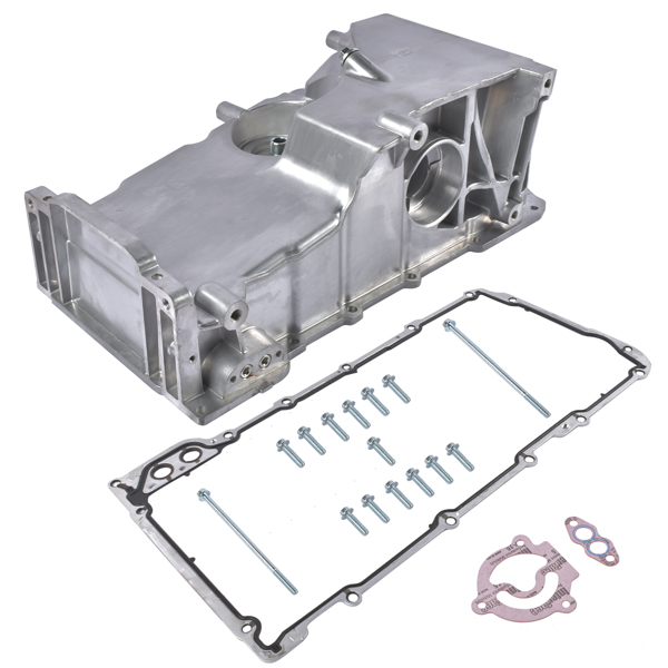 油底壳 Aluminum Engine Oil Pan Fit for Chevrolet SSR Saab 9-7x 5.3L 6.0L V8 2003-2009 12598154-3