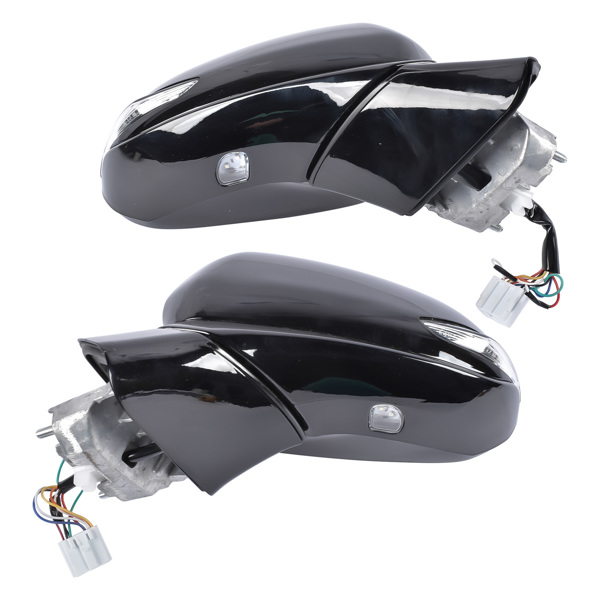 后视镜 Door Mirrors Driver And Passenger Side Pair Fit for Hyundai Santa Fe 2021-2023 Manual Folding Heated No Memory Paintable With Puddle Light No Auto-Dimming Power Adjust 87610-S2410 87620-S2410-6