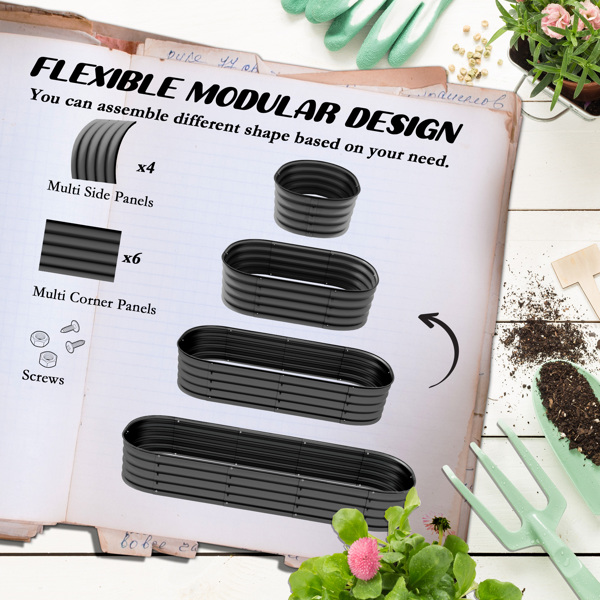 金属花盆、种植箱（周末不发货）（ Amazon Shipping）（WalMart禁售）-3