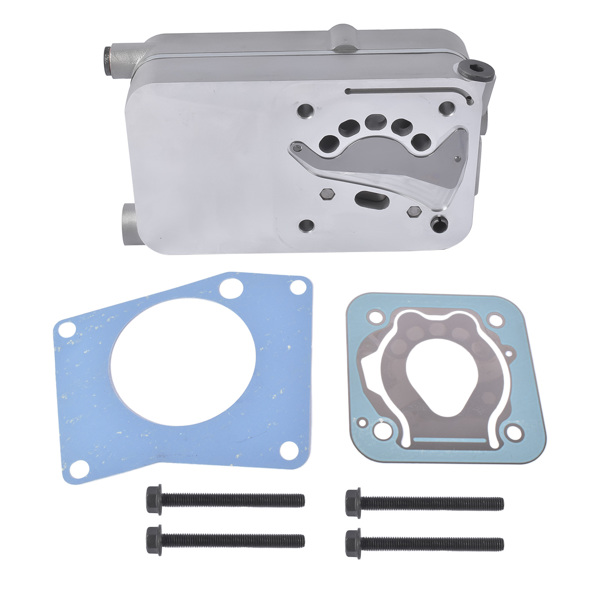 空气压缩机缸盖 Truck Air Brake Compressor Cylinder Head Silver with Valves Fit for Mercedes 0011301215 0011302615-3