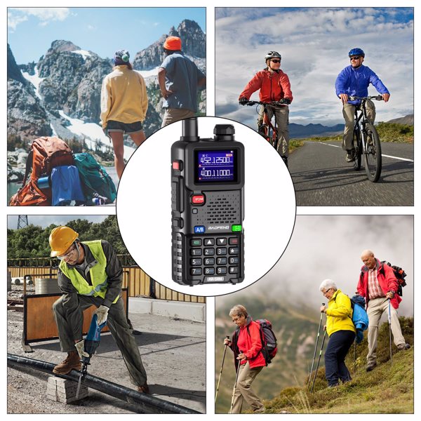宝峰 Baofeng UV-5RH 10w 彩屏大功率双频对讲机 黑色 7个装 -14