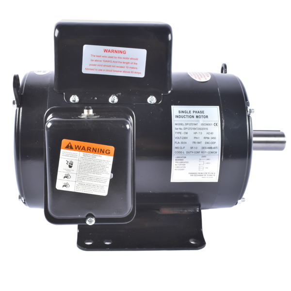 空气压缩机电机 7.5HP Air Compressor Electric Motor 3450RPM 184T Frame 230V Single Phase 2-3/4" Shaft Length-6