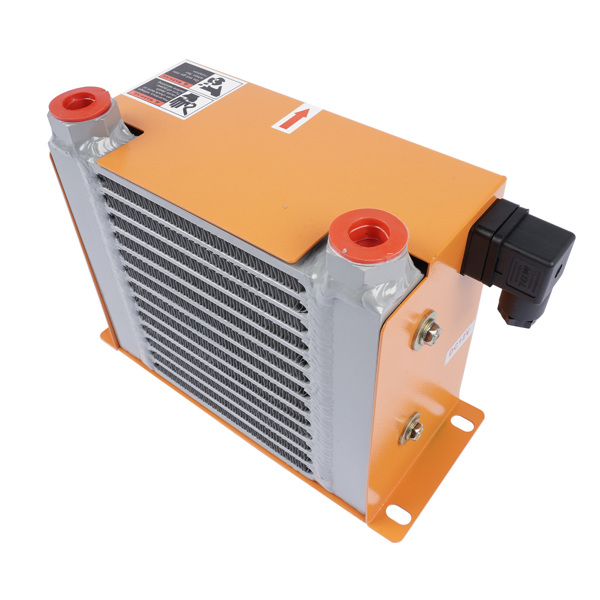 风冷式油冷却器 Brand New AW0607T Hydraulic Air Oil Cooler Air-Cooled Oil Radiator Heat Exchanger 48W 12V 20L/min 680Kcal/h AW0607T-CA AJ0607T-CA-5