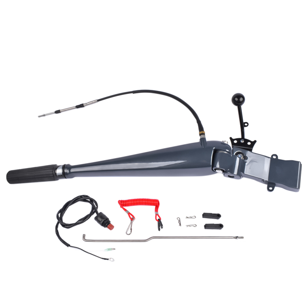 转向手柄 Steering Control Tiller Handle Fit for Yamaha Outboard 75-90HP 2 Stroke 85HP 2T 688 85AET Parsun T85 / T90 2 Stroke 3 Cylinders Engine 692-W0084-11-8D 692-42111 692-W0084-11-1