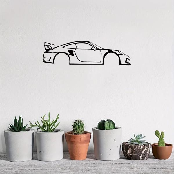 通过令人惊叹的1pc跑车金属墙艺术加速您房间的魅力-非常适合男孩和女孩房间，幼儿园（TikTok、temu下自提）-31