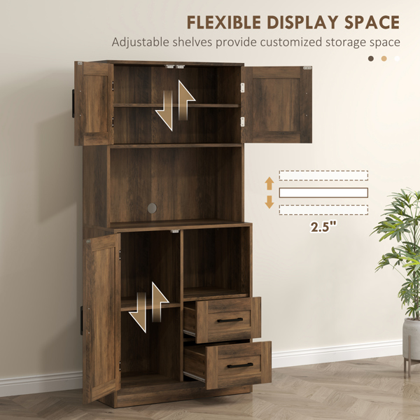 厨房侧板/储物柜/ 咖啡吧柜 /厨房橱柜/厨房隐藏式箱柜（周末不发货）（ Amazon Shipping）（WalMart禁售）-6