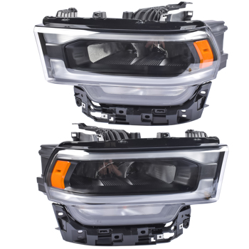 大灯 Headlamp Light Left + Right Replacement for Ram 2500 3500 2019-2024 6.4L 6.7L V8 68360179AD