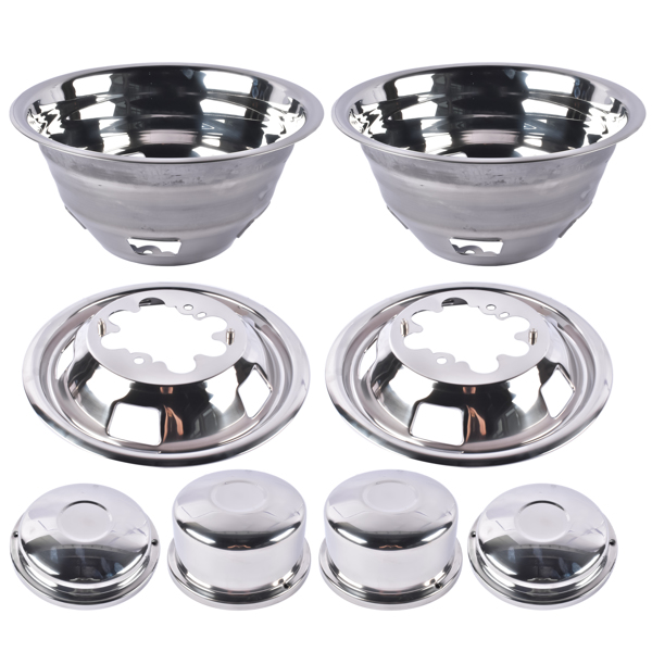 轮毂盖 17 Inch Dually Wheel Simulators Rim Cover Replacement for Dodge Replacement for Ram 3500 2003-2018 5.7L 6.4L-1