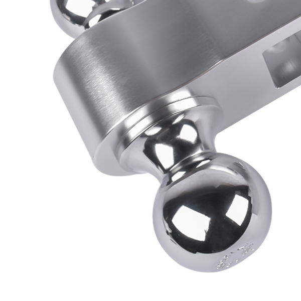 拖车挂接装置 Adjustable Trailer Hitch Fits 2" Receiver, 10" Drop/Rise 12500 LBS GTW 2" & 2-5/16" Dual Ball with Locks-5