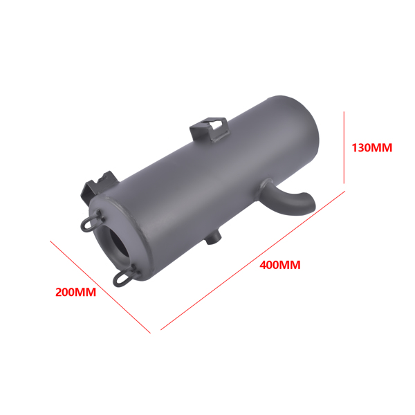 排气管 Black Exhaust Muffler for Polaris Sportsman 400 450 500 570 Forest 500 570 1261042-029 1261042-489-11