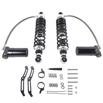 减震器 Remote Reservoir Rear Suspension Shocks Fit for Harley Electra Road Glide 2014-2024