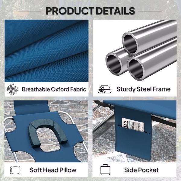 折叠式躺椅 /沙滩椅（周末不发货）（ Amazon Shipping）（WalMart禁售）-5