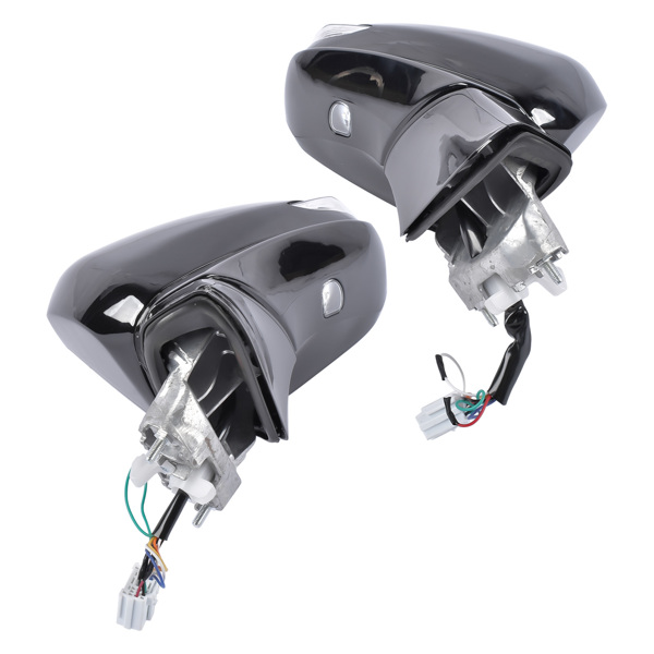 后视镜 Door Mirrors Driver And Passenger Side Pair Fit for Hyundai Santa Fe 2021-2023 Manual Folding Heated No Memory Paintable With Puddle Light No Auto-Dimming Power Adjust 87610-S2410 87620-S2410-7
