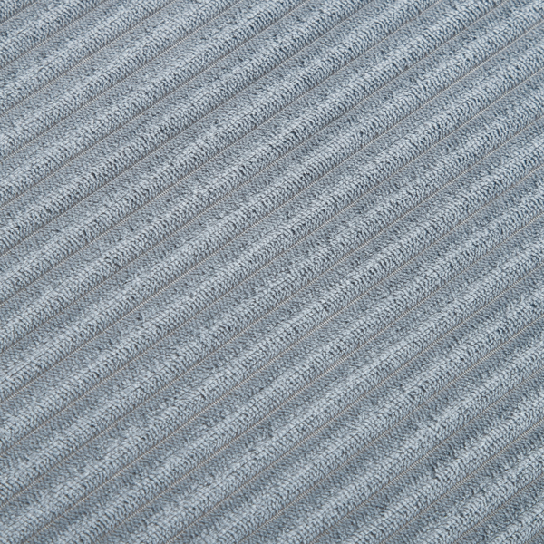 深灰灯芯绒软垫储物长椅，带黑色圆形橡胶脚 - 63×43×43cm，带软座的隐藏式储物柜-7