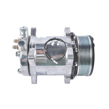 空调压缩机 12V A/C Air Conditioning Compressor w/Clutch Replacement for Sanden 508 8-Groove Serpentine Pulley HC5004C