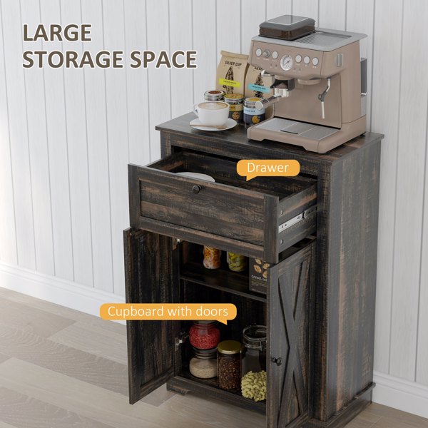 厨房侧板/储物柜/ 咖啡吧柜 /厨房橱柜/厨房隐藏式箱柜（周末不发货）（ Amazon Shipping）（WalMart禁售）-3