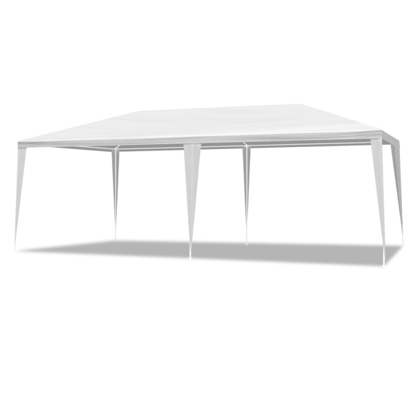 10X20ft 白色 无围布 仿折叠棚 喷塑钢管 PE布 LT-1