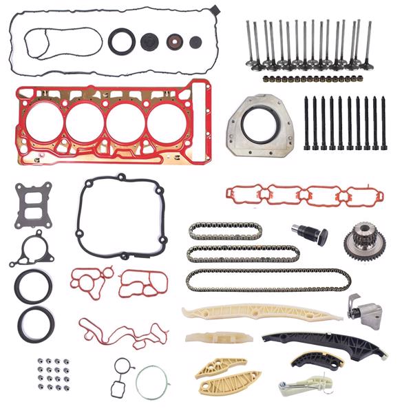 正时链条套装 Timing Chain Head Gaskets Valves Kit Replacement for 1.8 2.0 TSI Audi A3 A4 A6 A7 Q5 2015-2020 06K103383K-6
