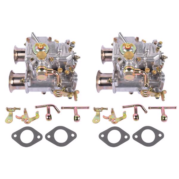 化油器 2pcs Carburetor For Weber 40DCOE 40 DCOE Twin Choke 19550.174 4 Cyl 6 Cyl VW V8 19550174-4