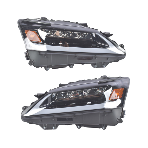 大灯总成 2x LH & RH LED Headlight Assembly Xenon Headlamp Replacement for Lexus GS250/GS350 3.5L V6 2013 2014 2015-1