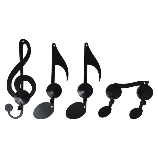 欧式音符左键蜡烛台挂墙烛光晚餐婚庆铁艺烛台家居客厅装饰壁挂 4件套-1
