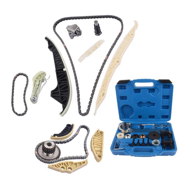 正时链条套装 Timing Chain & Tool Kit 2014-2020 Replacement for Audi VW 1.8 2.0 TSI Jetta GTI Passat A4 A6 06K109467K 06H109467AF-9
