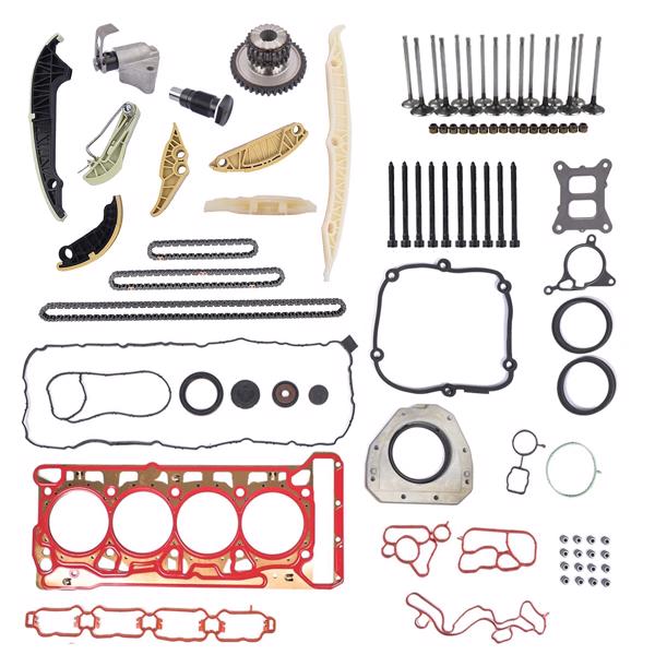正时链条套装 Timing Chain Head Gaskets Valves Kit Replacement for 1.8 2.0 TSI Audi A3 A4 A6 A7 Q5 2015-2020 06K103383K-5