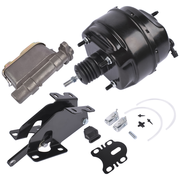 刹车总成 8" Power Brake Booster Master Cylinder Kit for 1966-1971 Ford Fairlane Torrino Ranchero-5