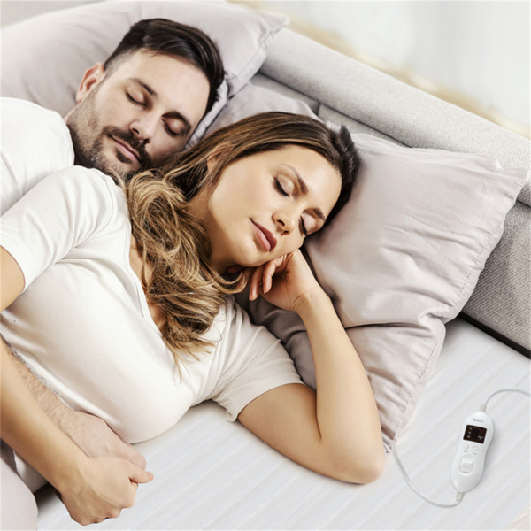 80英寸X 78英寸电热床垫，带可调温度10小时定时器-8