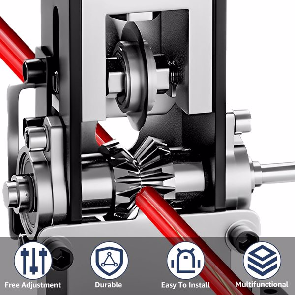 手动剥线机，用于0.04“-1”废铜回收，钻头驱动的便携式剥线工具，带2个刀片（一套机器）-6