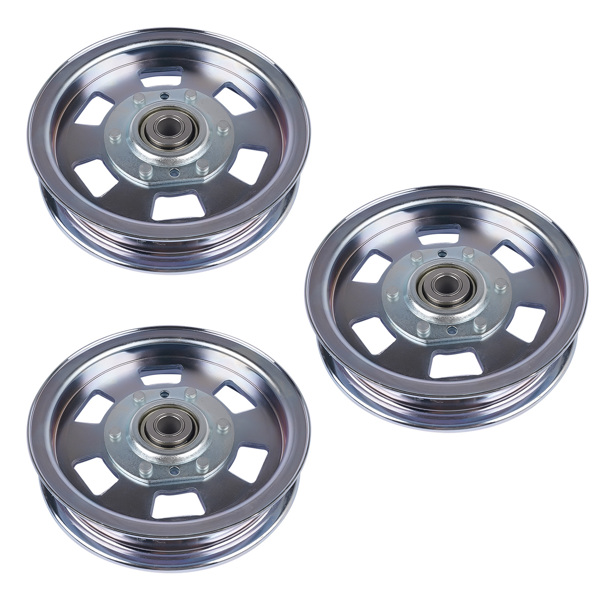 惰轮 3 Flat Idler Deck Pulleys for Bad Boy ZT Series 48" 50" 60" Deck MZ Series 48" 54" Deck Outlaw 54" 61" 72" Deck 033-8000-00 033-2000-00 033-7201-00-3
